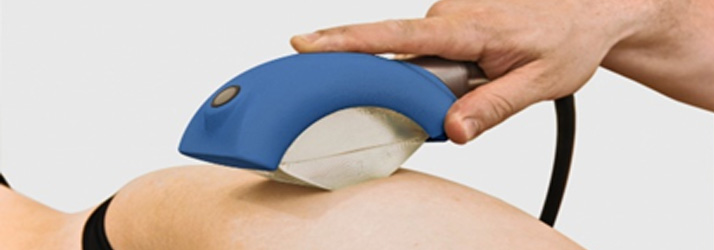 Chiropractic Benson NC Shockwave Therapy On Patient
